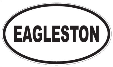EAGLESTON - Oval Sticker