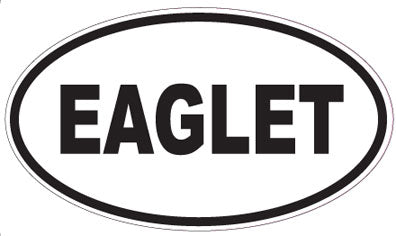 EAGLET - Oval Sticker