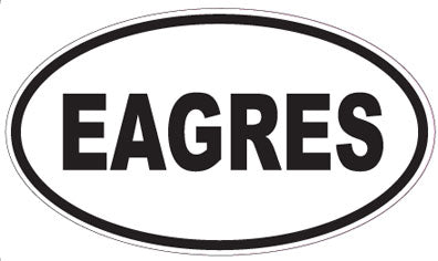 EAGRES - Oval Sticker