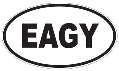 EAGY - Oval Magnet