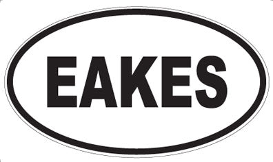 EAKES - Oval Magnet