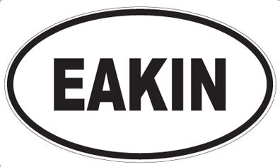 EAKIN - Oval Sticker