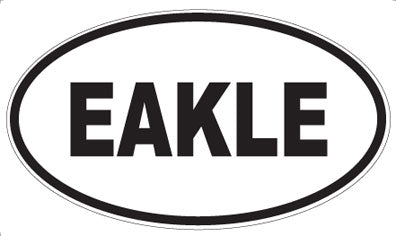 EAKLE - Oval Sticker