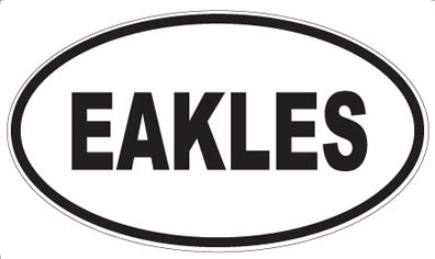 EAKLES - Oval Magnet