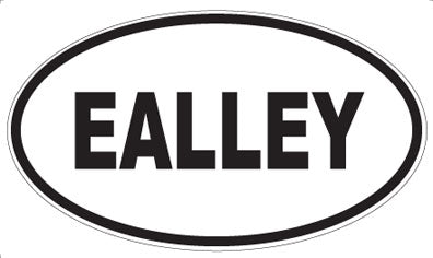 EALLEY - Oval Sticker