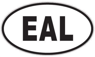 EAL - 3 Letter Initials Oval Magnet