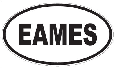 EAMES - Oval Magnet