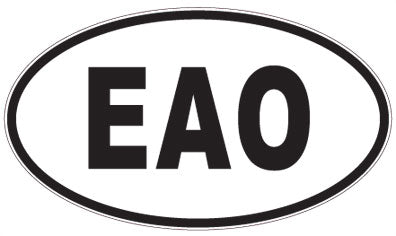 EAO - 3 Letter Initials Oval Magnet
