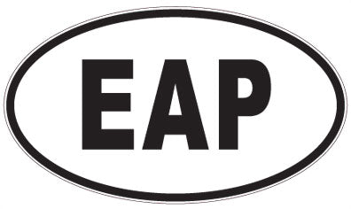 EAP - 3 Letter Initials Oval Magnet