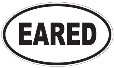 EARED - Oval Magnet