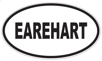 EAREHART - Oval Magnet