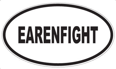 EARENFIGHT - Oval Sticker