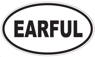 EARFUL - Oval Sticker