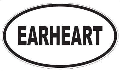 EARHEART - Oval Sticker