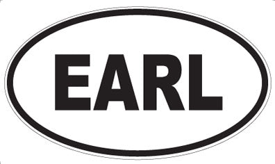 EARL - Oval Sticker