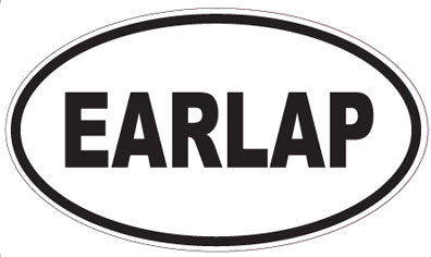 EARLAP - Oval Sticker