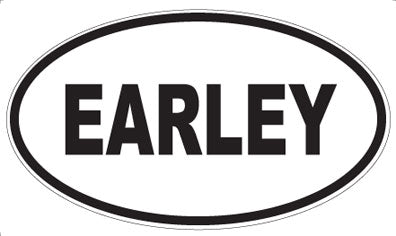 EARLEY - Oval Sticker