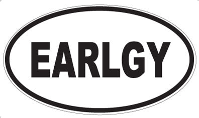 EARLGY - Oval Sticker