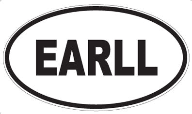 EARLL - Oval Sticker