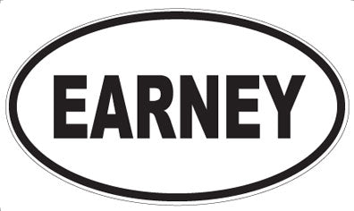 EARNEY - Oval Magnet