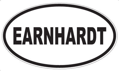 EARNHARDT - Oval Sticker