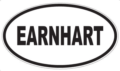 EARNHART - Oval Sticker