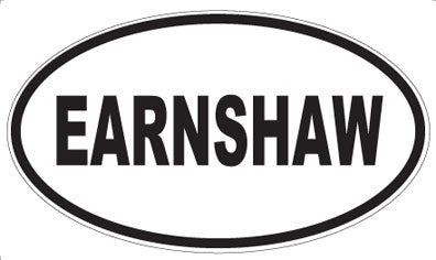 EARNSHAW - Oval Sticker