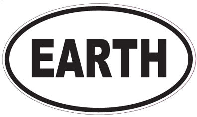 EARTH - Oval Sticker