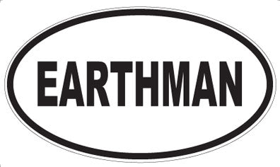 EARTHMAN - Oval Sticker