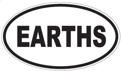 EARTHS - Oval Sticker