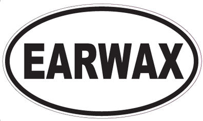 EARWAX - Oval Sticker