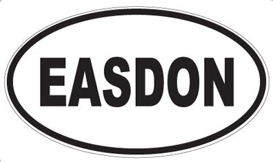 EASDON - Oval Sticker