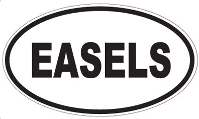 EASELS - Oval Sticker
