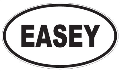 EASEY - Oval Sticker