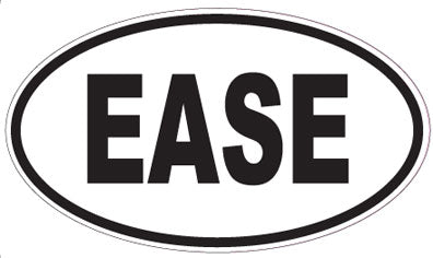 EASE - Oval Sticker