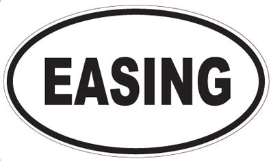 EASING - Oval Sticker