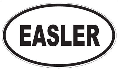 EASLER - Oval Sticker