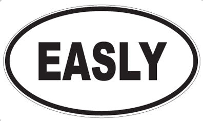 EASLY - Oval Sticker