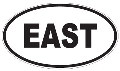 EAST - Oval Magnet