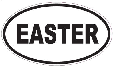 EASTER - Oval Sticker