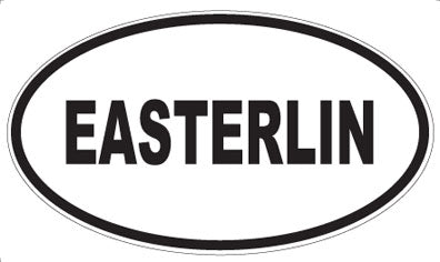 EASTERLIN - Oval Sticker