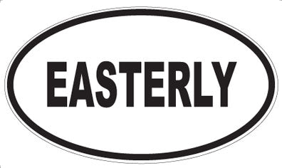 EASTERLY - Oval Sticker