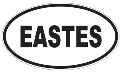 EASTES - Oval Sticker