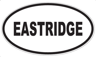 EASTRIDGE - Oval Sticker