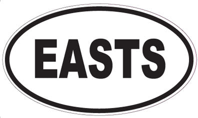 EASTS - Oval Sticker