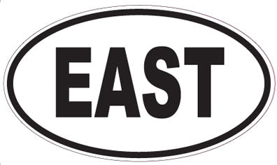 EAST - Oval Sticker