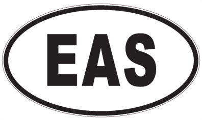 EAS - 3 Letter Initials Oval Magnet