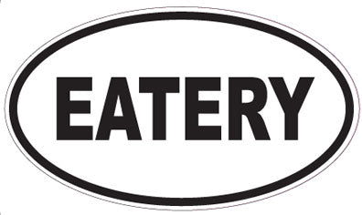 EATERY - Oval Sticker