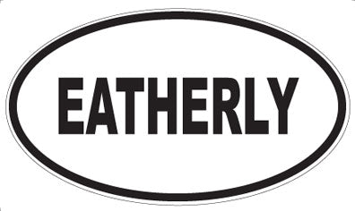 EATHERLY - Oval Magnet