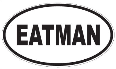 EATMAN - Oval Sticker